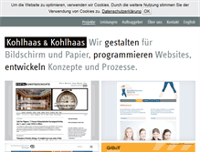 Tablet Screenshot of kohlhaas-kohlhaas.de